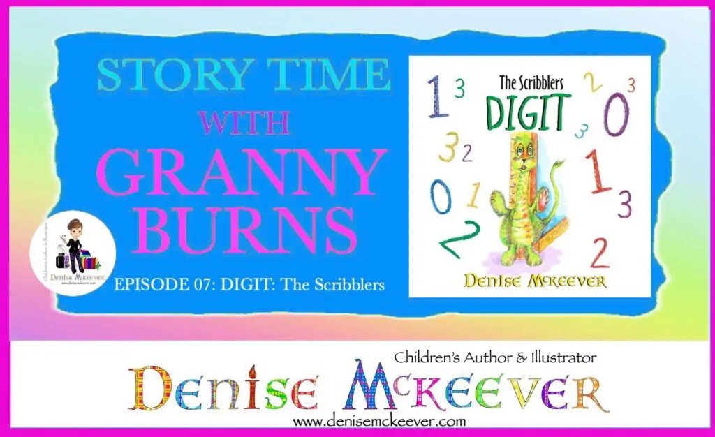 GRANNY BURNS STORY TIME LINK AND IMAGE OF DIGIT BOOK