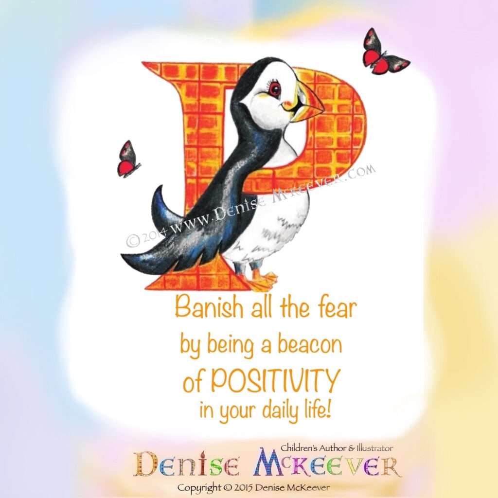 Be a beacon of positivity-puffin affirmation
